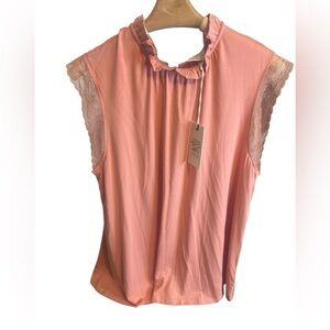Elegant Pink Sleeveless Top by Good Hart